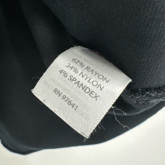 J Jill Size Small Shirt Black Ponte Knit Long Sleeve Basic Daily Causal Solid - Picture 4 of 4